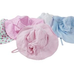 5-Piece Summer Newborn Hat Bundle - Pastel Styles